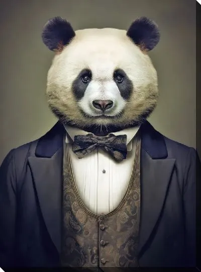 Картина маслом Панда №78