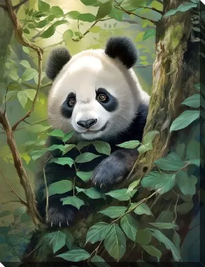Картина маслом Панда №79