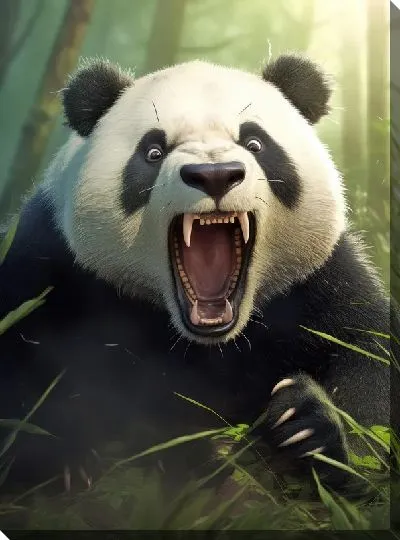 Картина маслом Панда №83