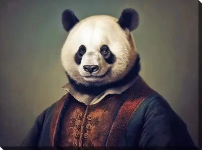 Картина маслом Панда №84