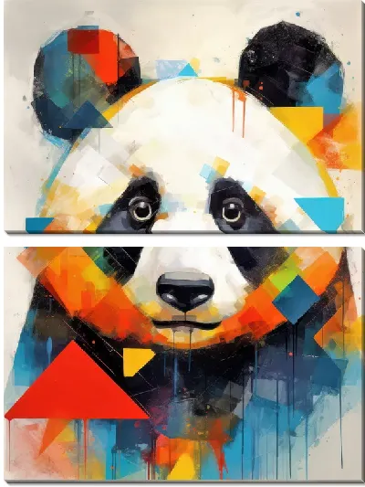Модульная картина Панда №91