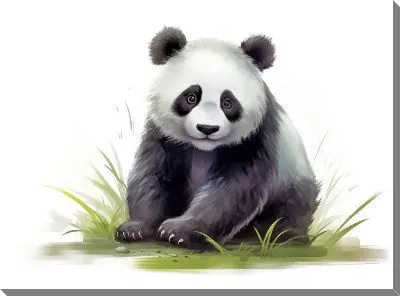 Картина маслом Панда №98