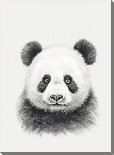 Картина маслом Панда №99