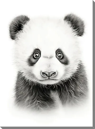 Картина маслом Панда №101