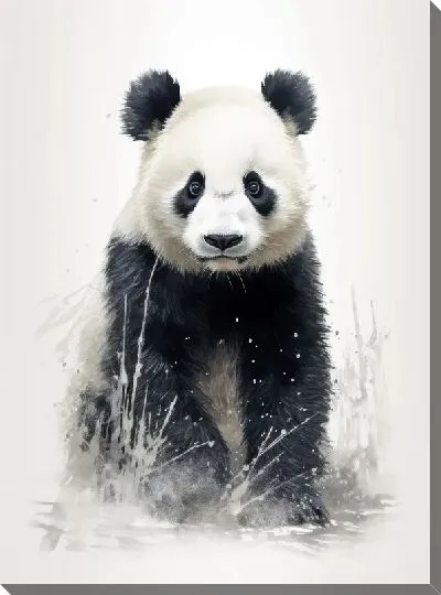 Картина маслом Панда №102