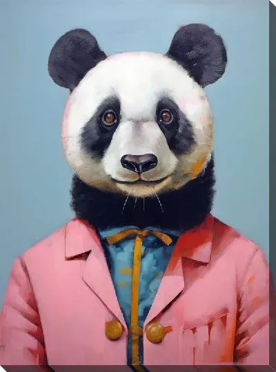 Картина маслом Панда №104