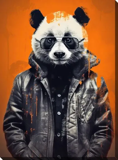 Картина маслом Панда №108