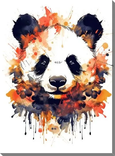 Картина маслом Панда №109