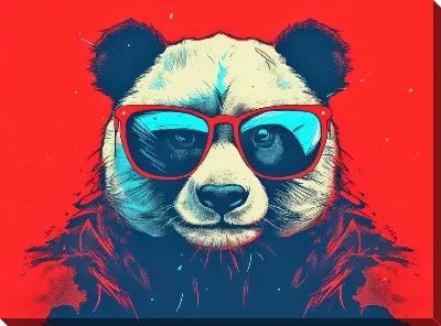 Картина маслом Панда №111