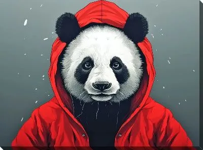 Картина маслом Панда №112