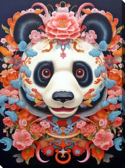 Картина маслом Панда №114