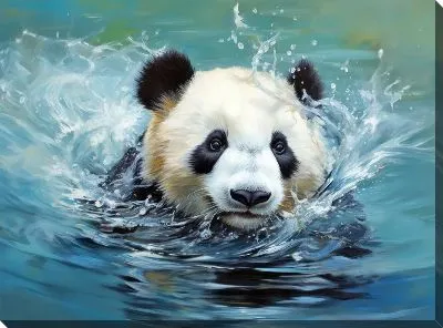 Картина маслом Панда №118