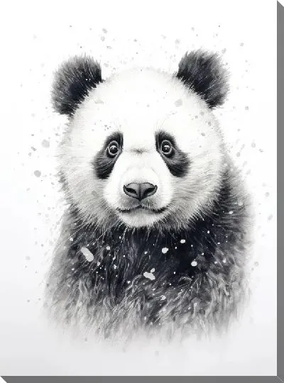 Картина маслом Панда №120