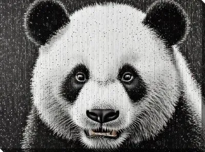 Картина маслом Панда №121