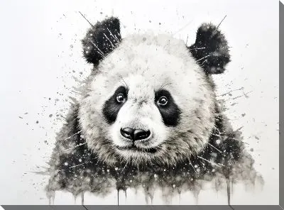 Картина маслом Панда №122