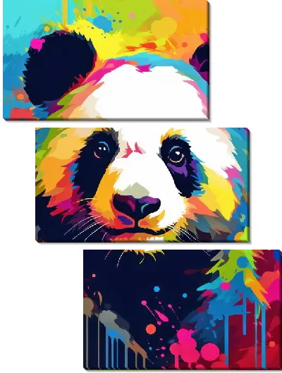 Модульная картина Панда №124