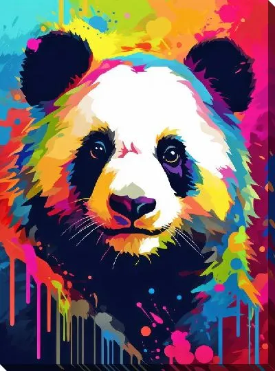 Картина маслом Панда №124