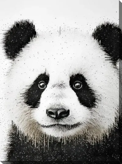 Картина маслом Панда №125