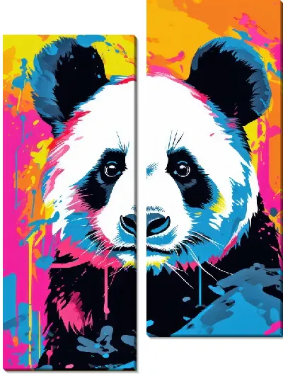 Модульная картина Панда №127