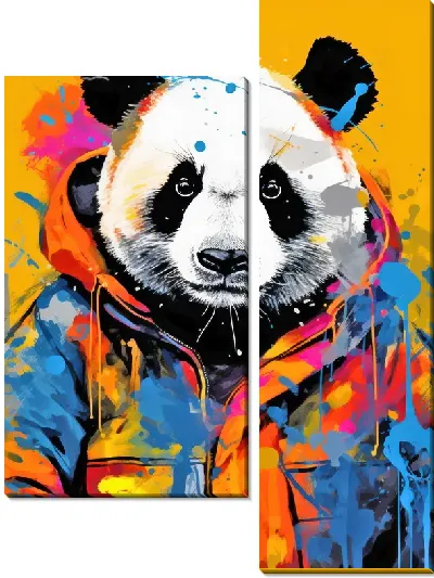 Модульная картина Панда №128