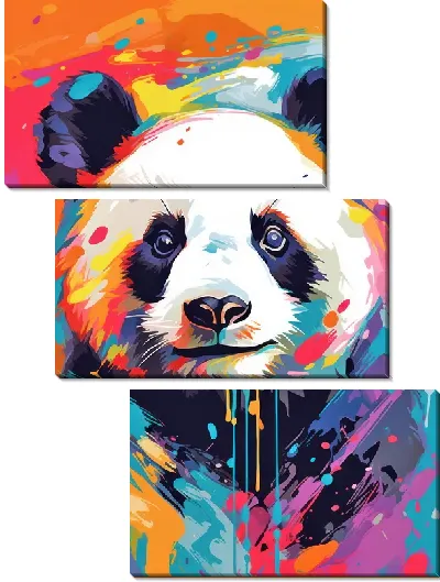 Модульная картина Панда №130