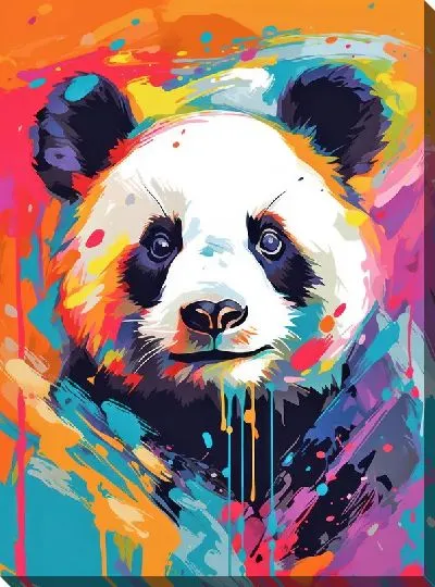 Картина маслом Панда №130