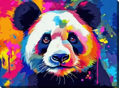 Картина маслом Панда №131