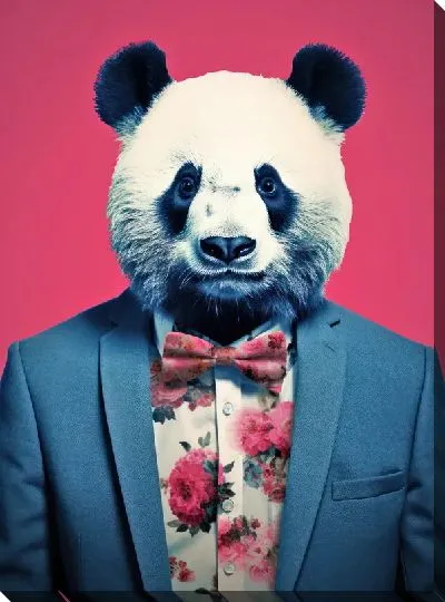 Картина маслом Панда №134