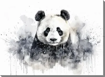 Картина маслом Панда №141