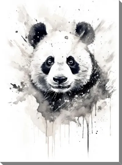 Картина маслом Панда №143