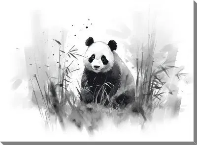 Картина маслом Панда №144