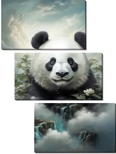 Модульная картина Панда №146