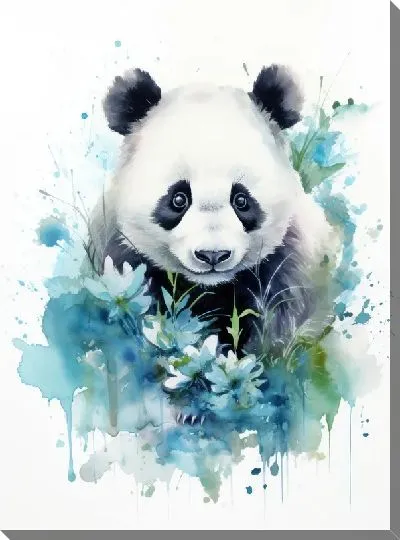 Картина маслом Панда №149