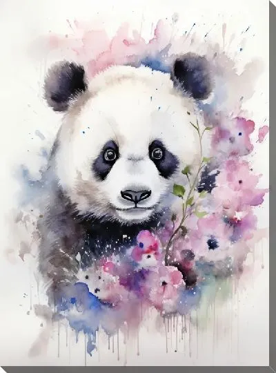 Картина маслом Панда №154