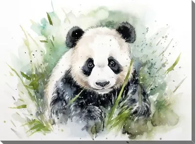 Картина маслом Панда №155