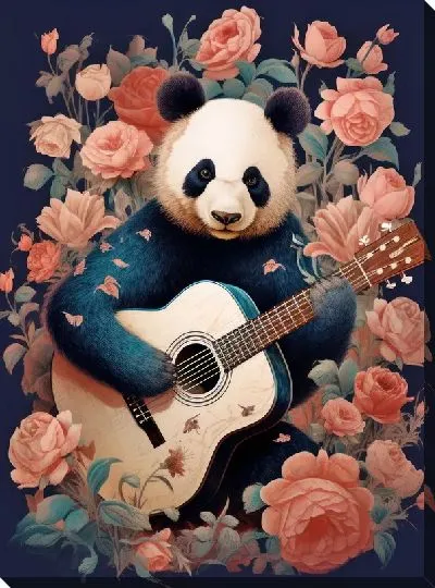 Картина маслом Панда №156