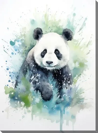 Картина маслом Панда №157