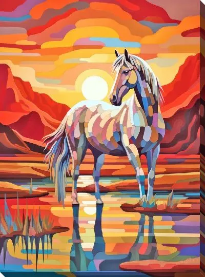 Картина маслом Лошадь №61