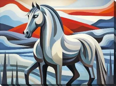 Картина маслом Лошадь №81