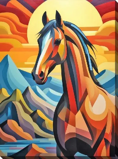 Картина маслом Лошадь №91