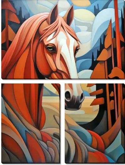 Модульная картина Лошадь №111
