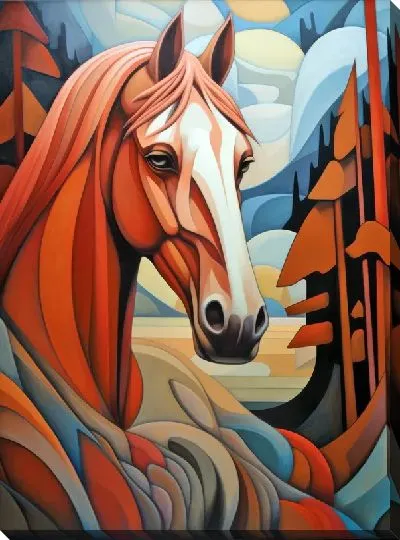 Картина маслом Лошадь №111