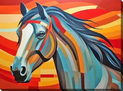 Картина маслом Лошадь №131