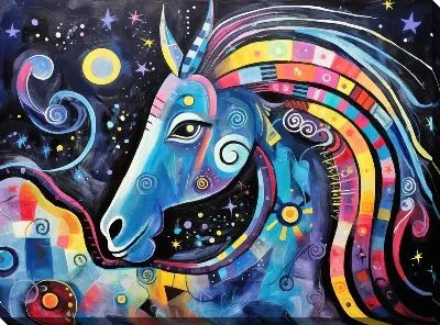 Картина маслом Лошадь №18