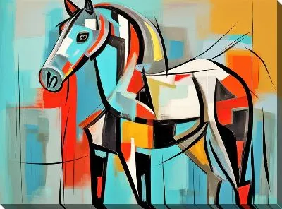 Картина маслом Лошадь №19
