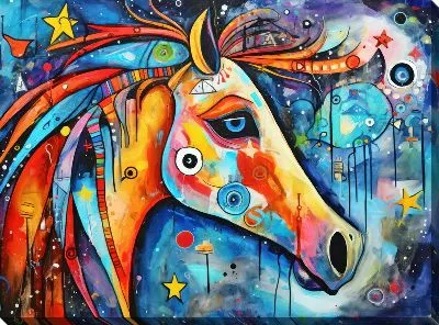 Картина маслом Лошадь №20
