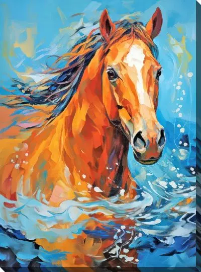 Картина маслом Лошадь №37