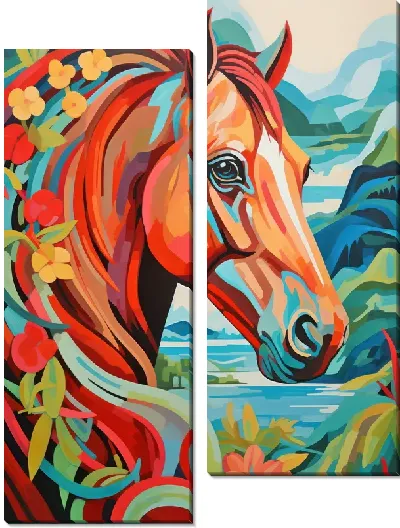 Модульная картина Лошадь №39