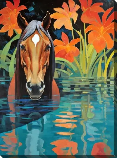 Картина маслом Лошадь №40