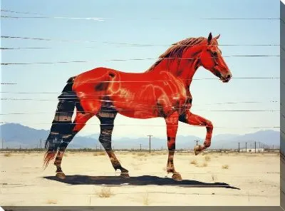 Картина маслом Лошадь №441